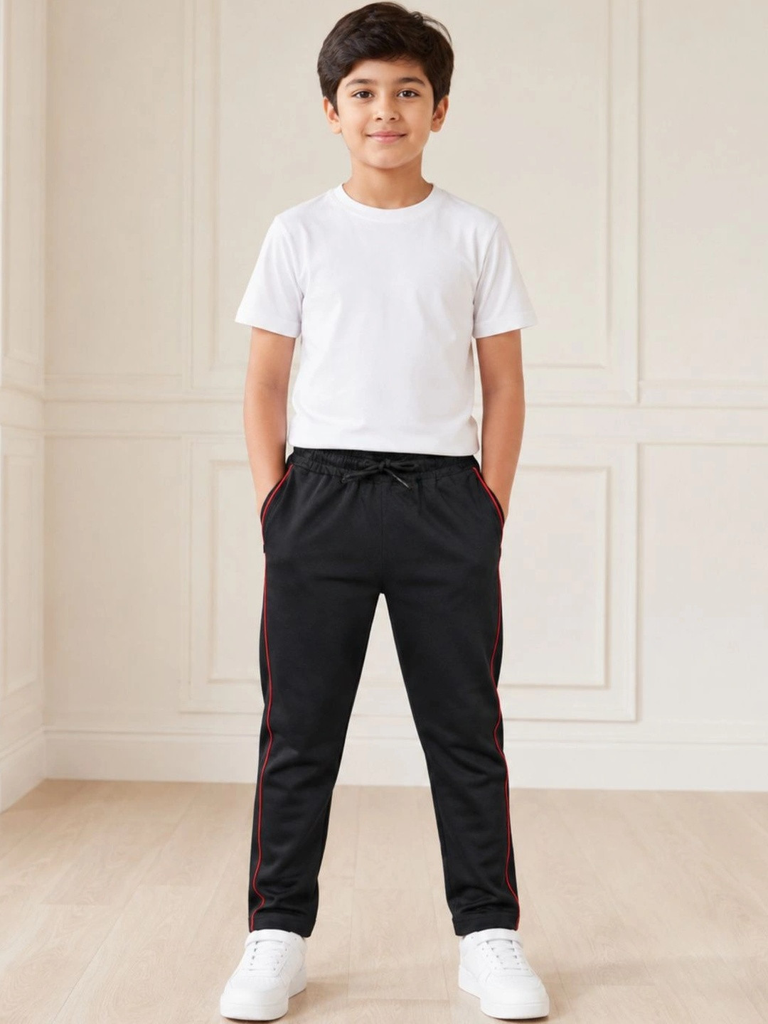 PUPPET-NX Boys Regular Fit Mid Rise Casual Trouser