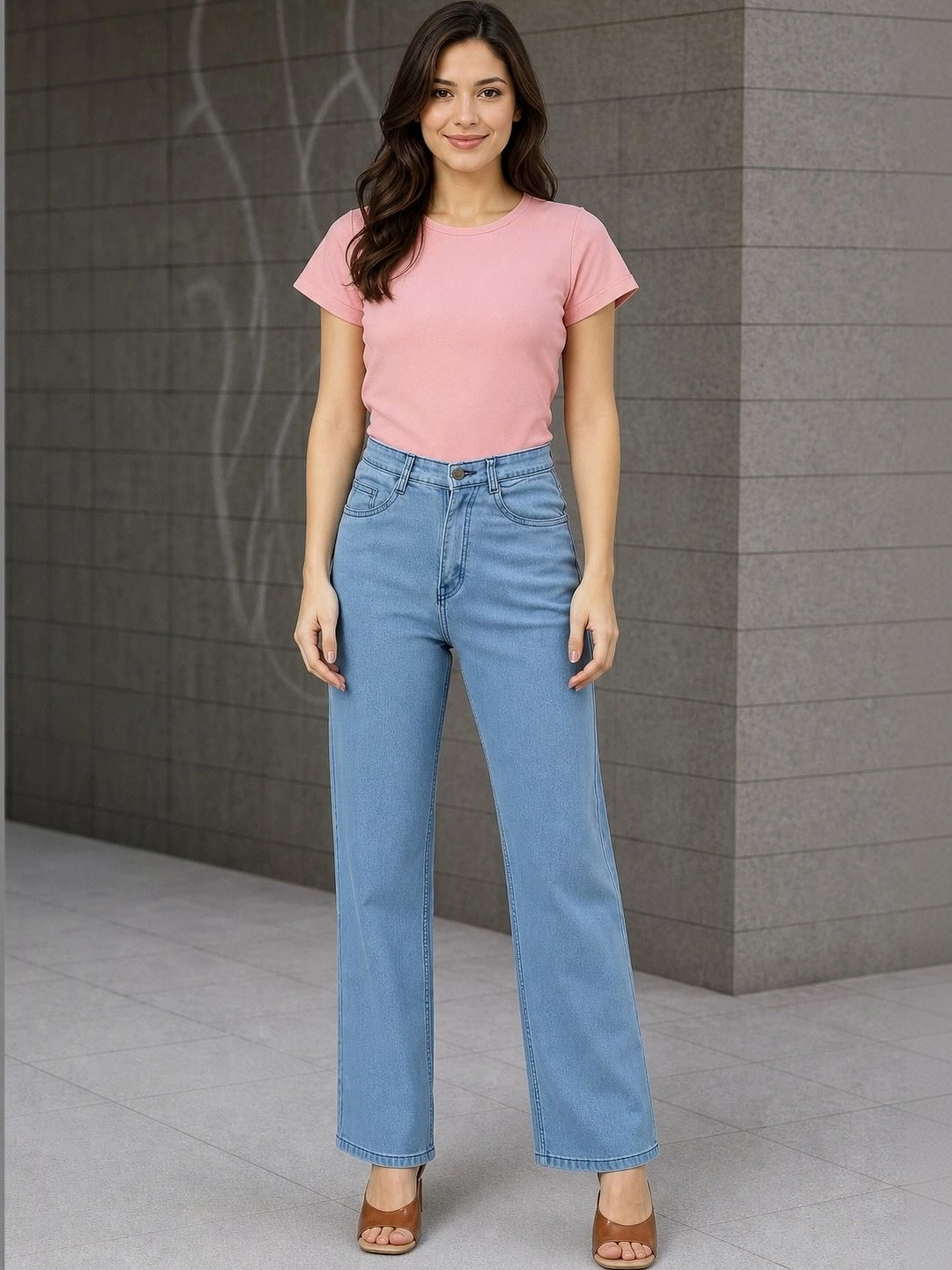 The Roadster Lifestyle Co Women No Fade Clean Look Straight Fit Jeans