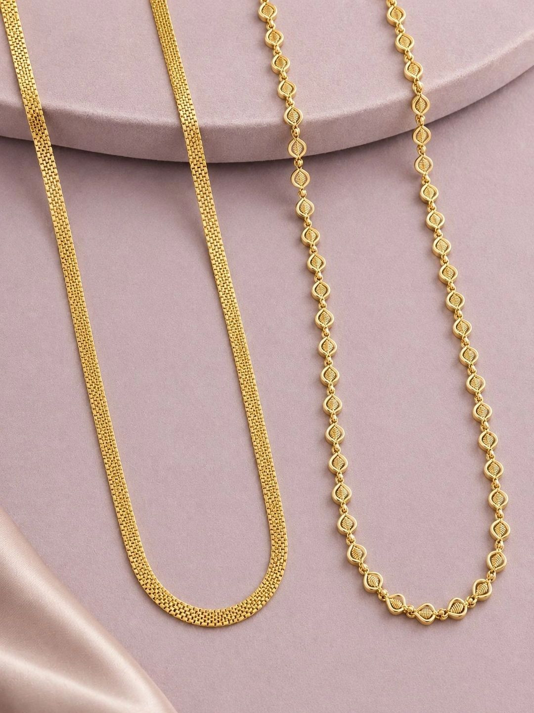 Zeraki Jewels Brass Gold-Plated Chain