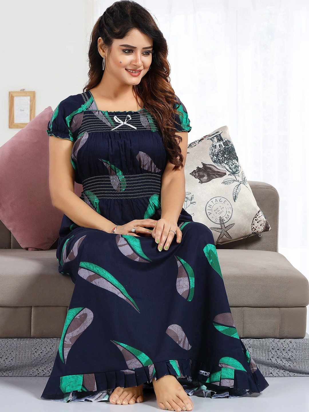CINCO Printed Maxi Nightdress