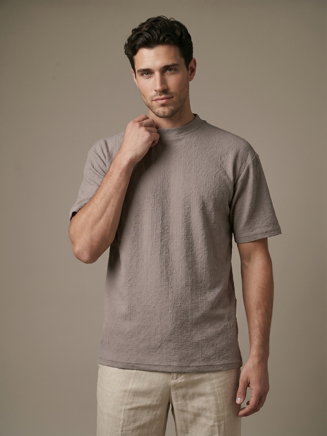 glitchez Self Designed Drop-Shoulder Sleeves T-shirt