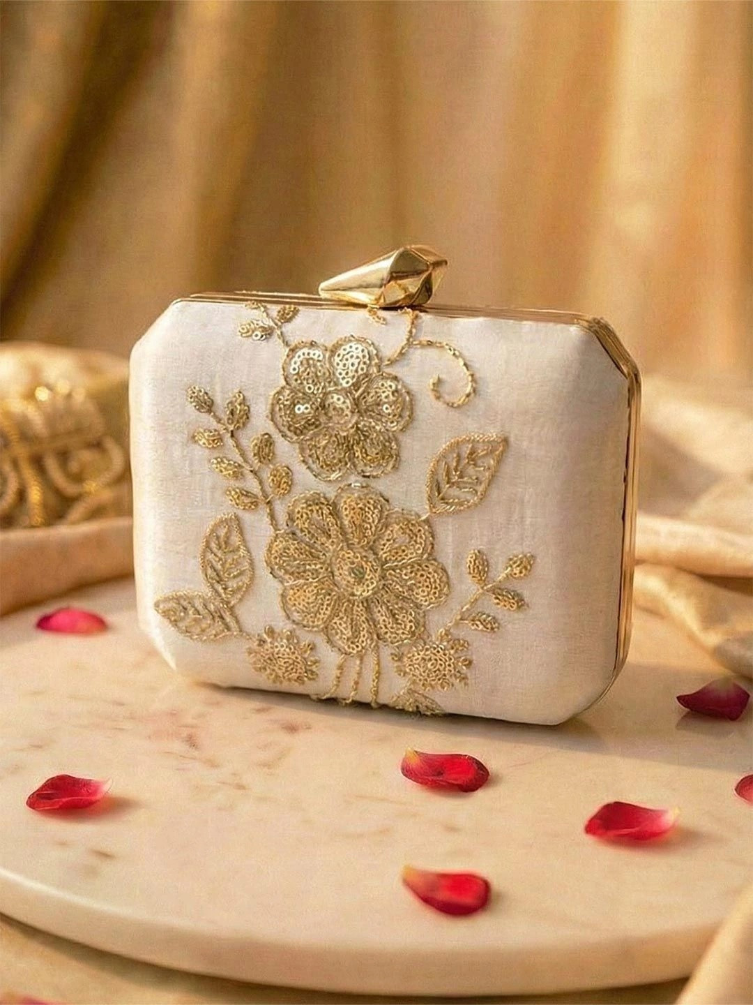 Anouk Embellished Box Clutch