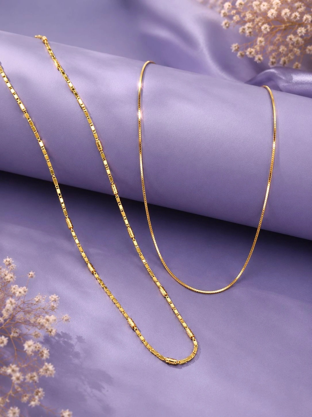 Zeraki Jewels Brass Gold-Plated Chain