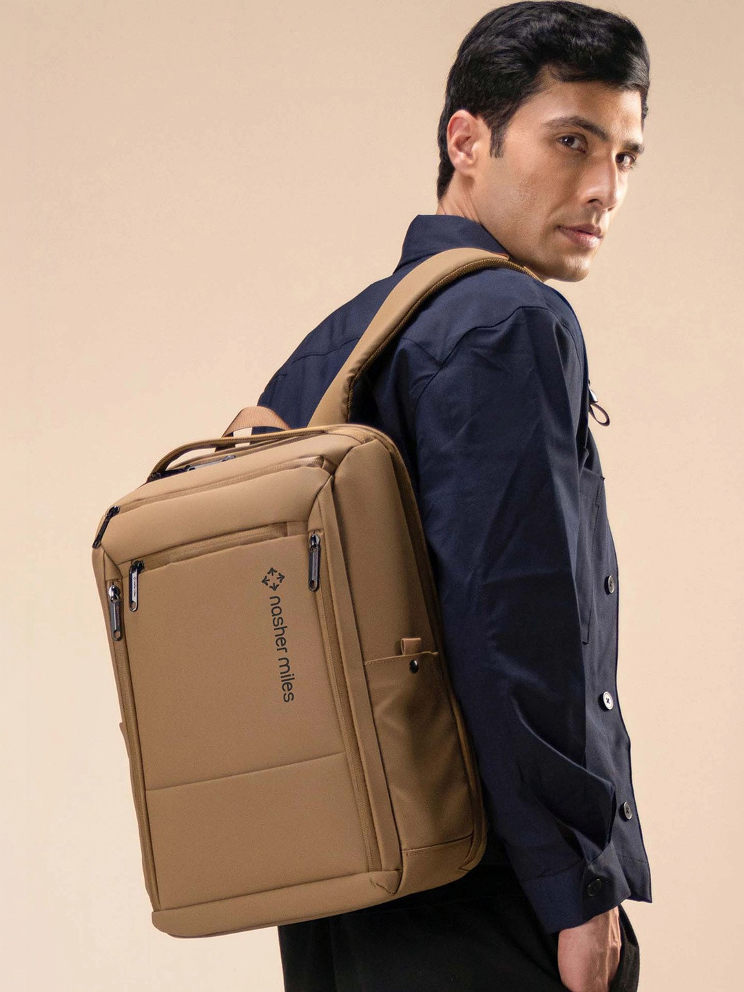 Nasher Miles Williamsburg Solid Large Ergonomic Laptop Compartment Structured Backpacks
