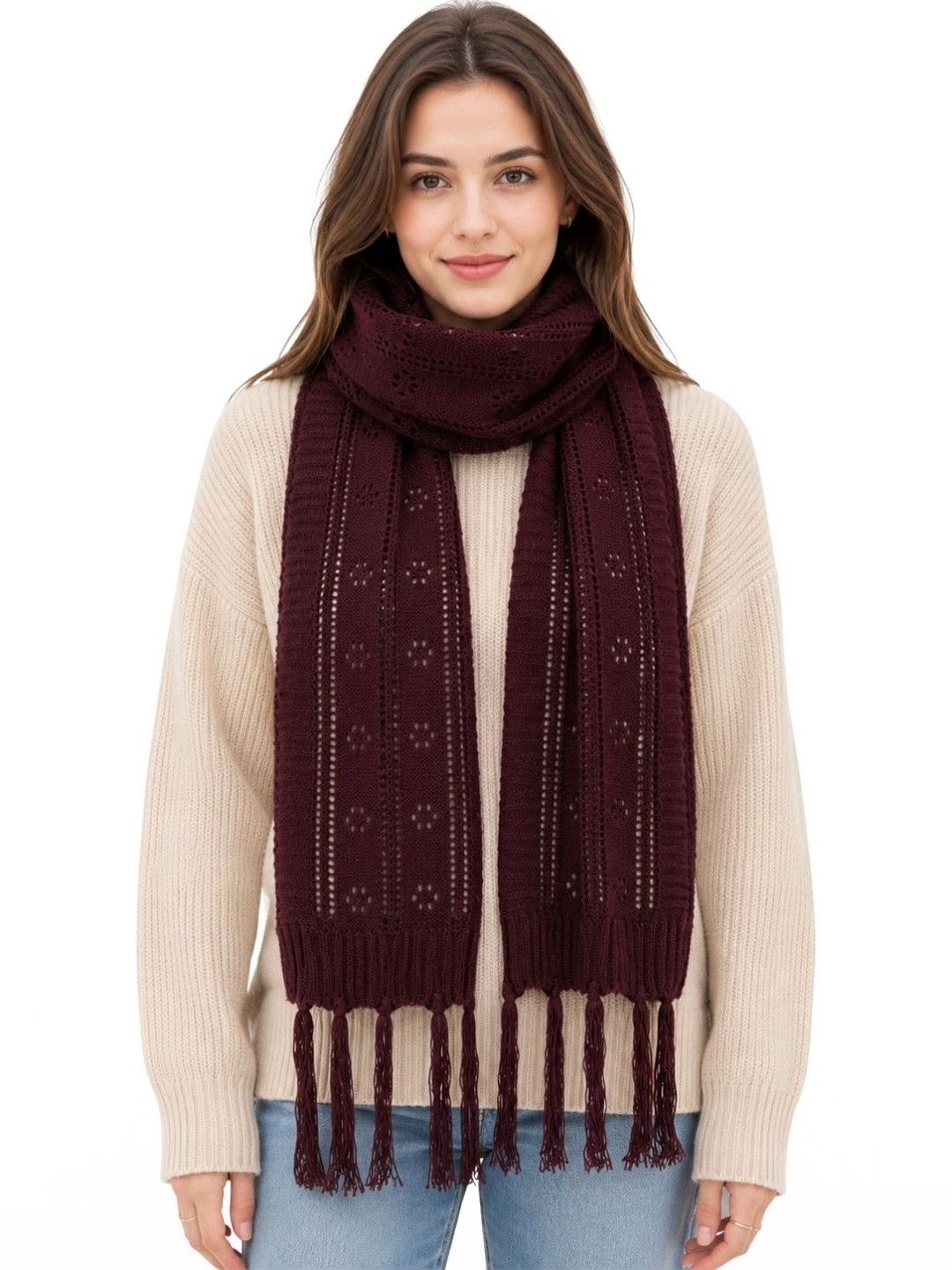 BEAUTIKA Women Merino Wool Mufflers