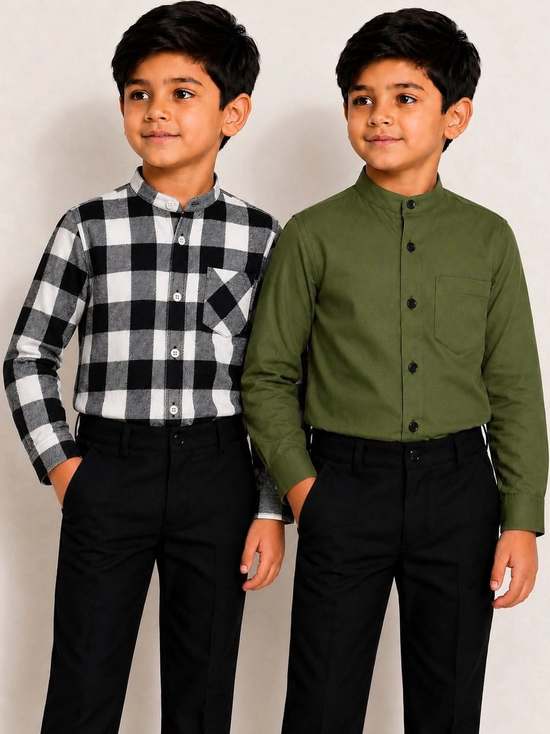 LABHKALA Boys Pack Of 2 Casual Shirt