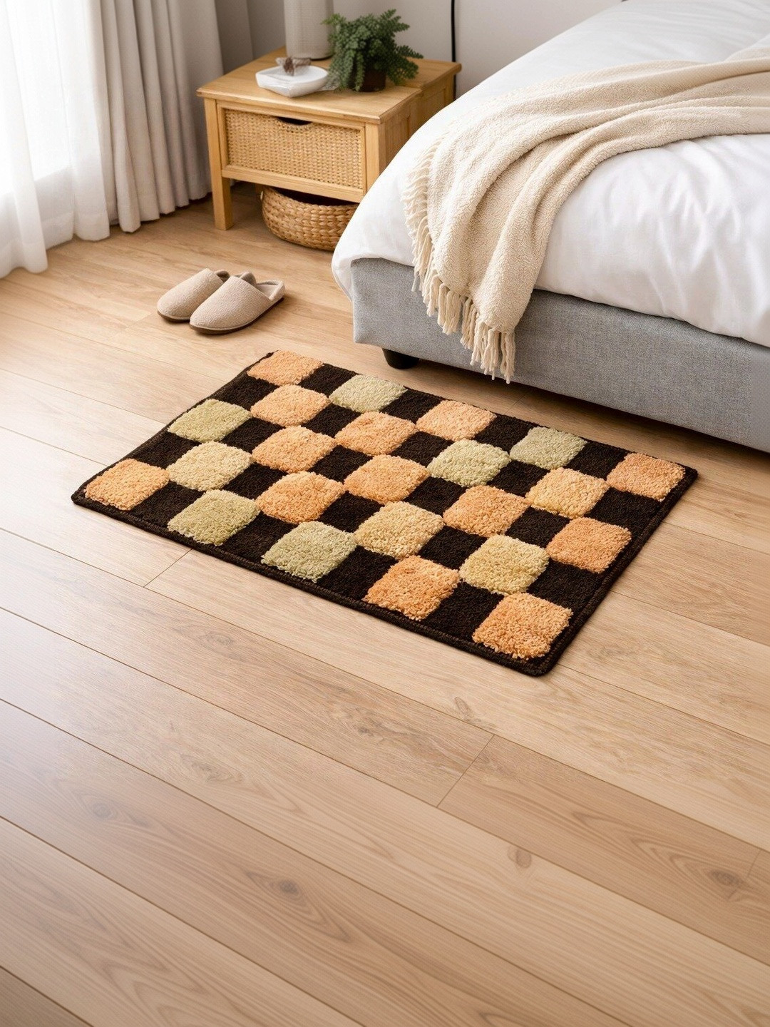 VIKCLIQUE Yellow Anti-Skid Doormats