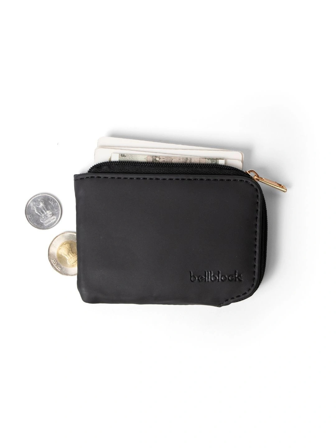 Bellblock Unisex PU Zip Around Wallet with SIM Card Holder