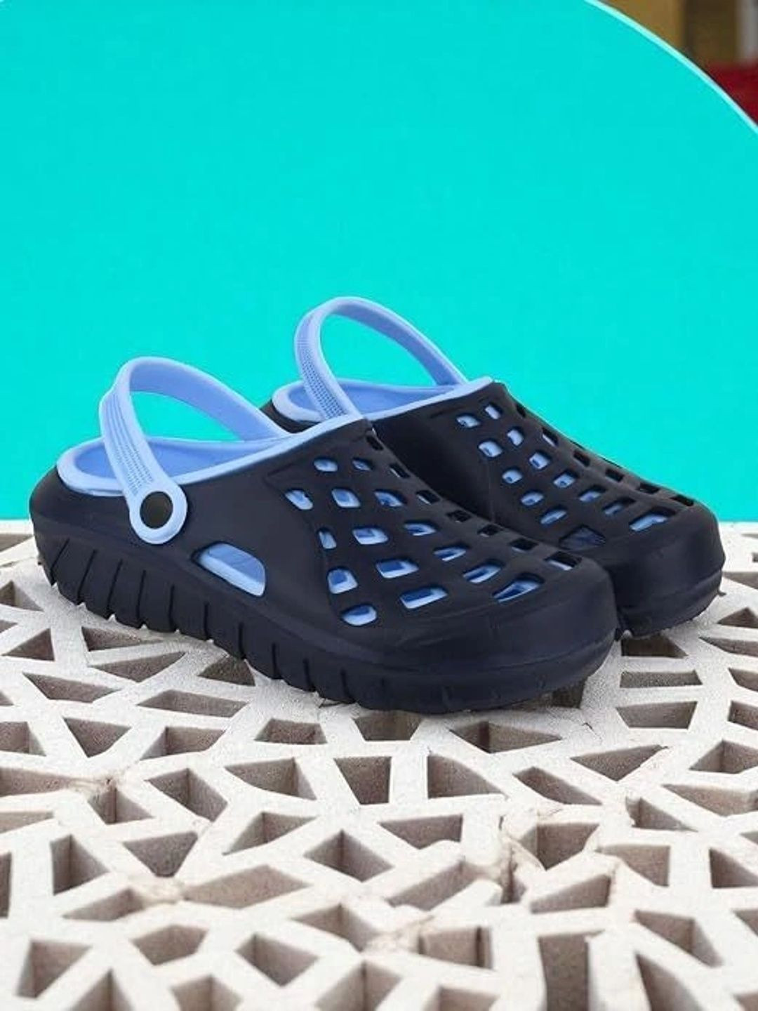 Trump Men Blue Casual Clogs