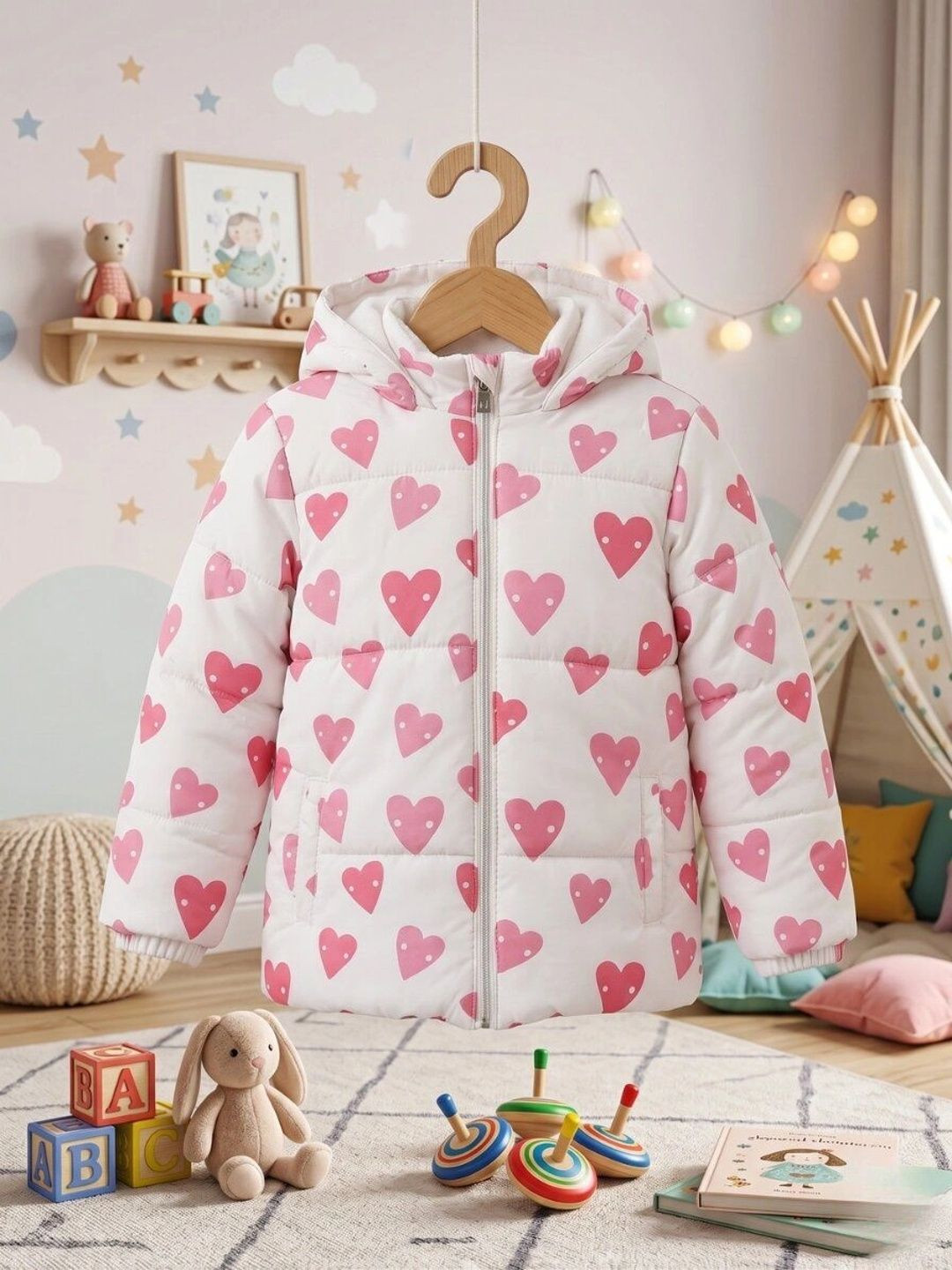 TUTE Girls Running Puffer Jacket