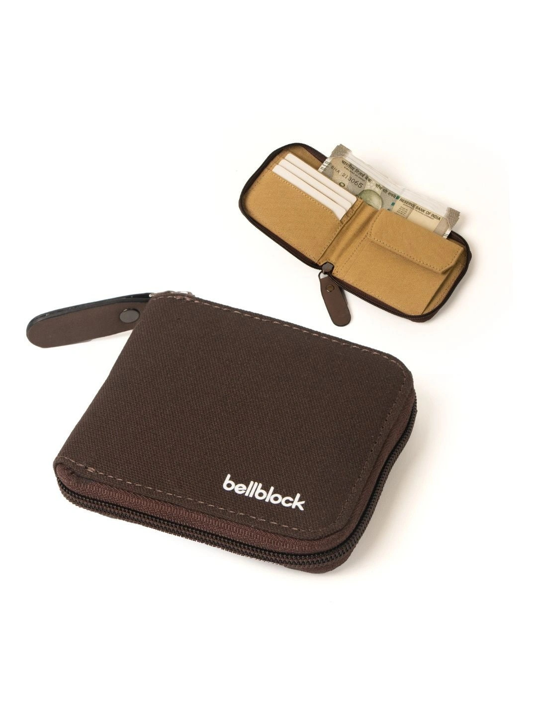 Bellblock Unisex Canvas Zip Around Wallet with SIM Card Holder
