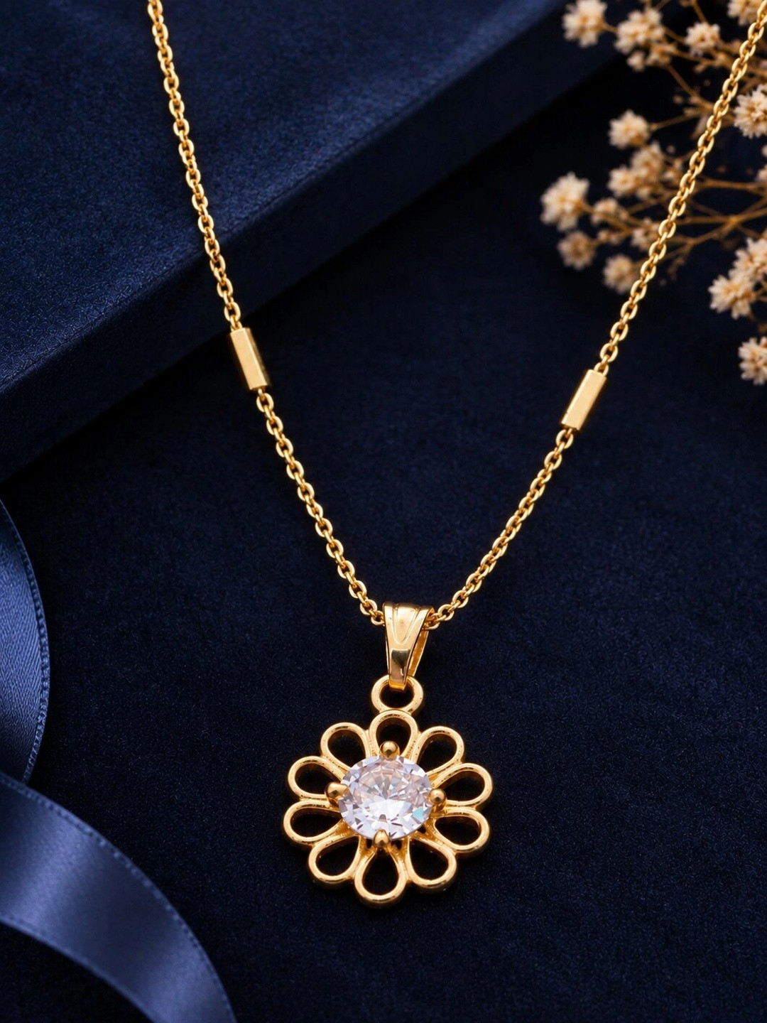 Sangria Brass Gold-Plated Necklace