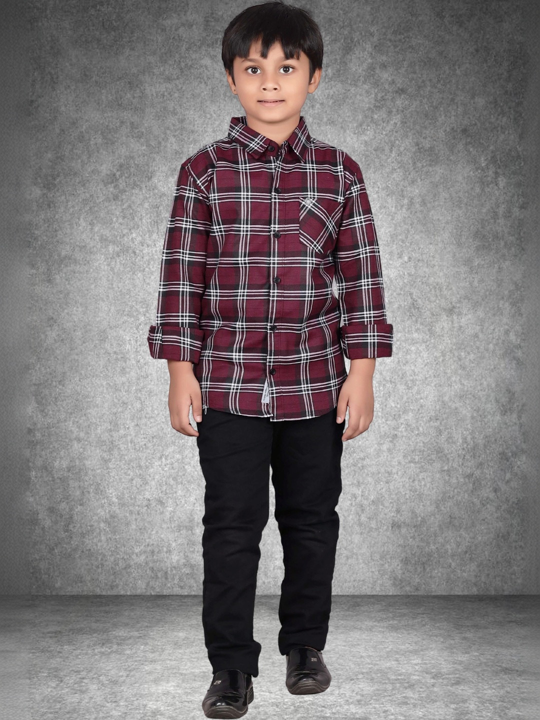 Killer Boys Tartan Checks Checked Casual Shirt
