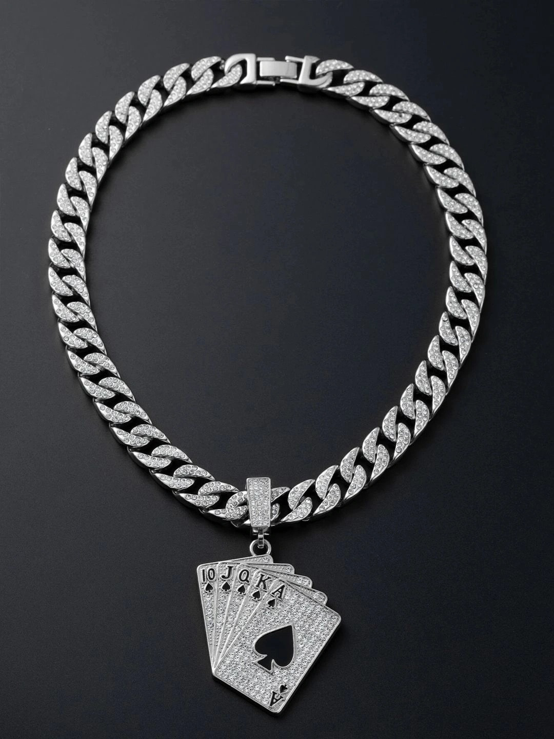 Roadster Men Silver Silver-Plated Necklace