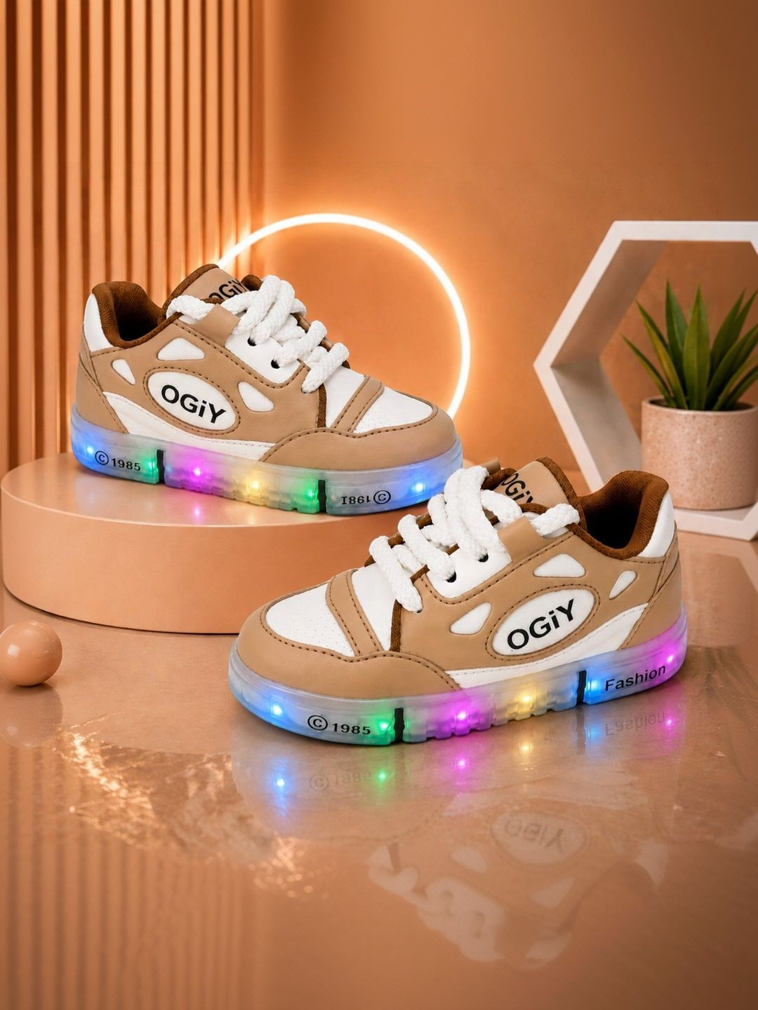 Freeplay Unisex Kids Perforations PU Sneakers