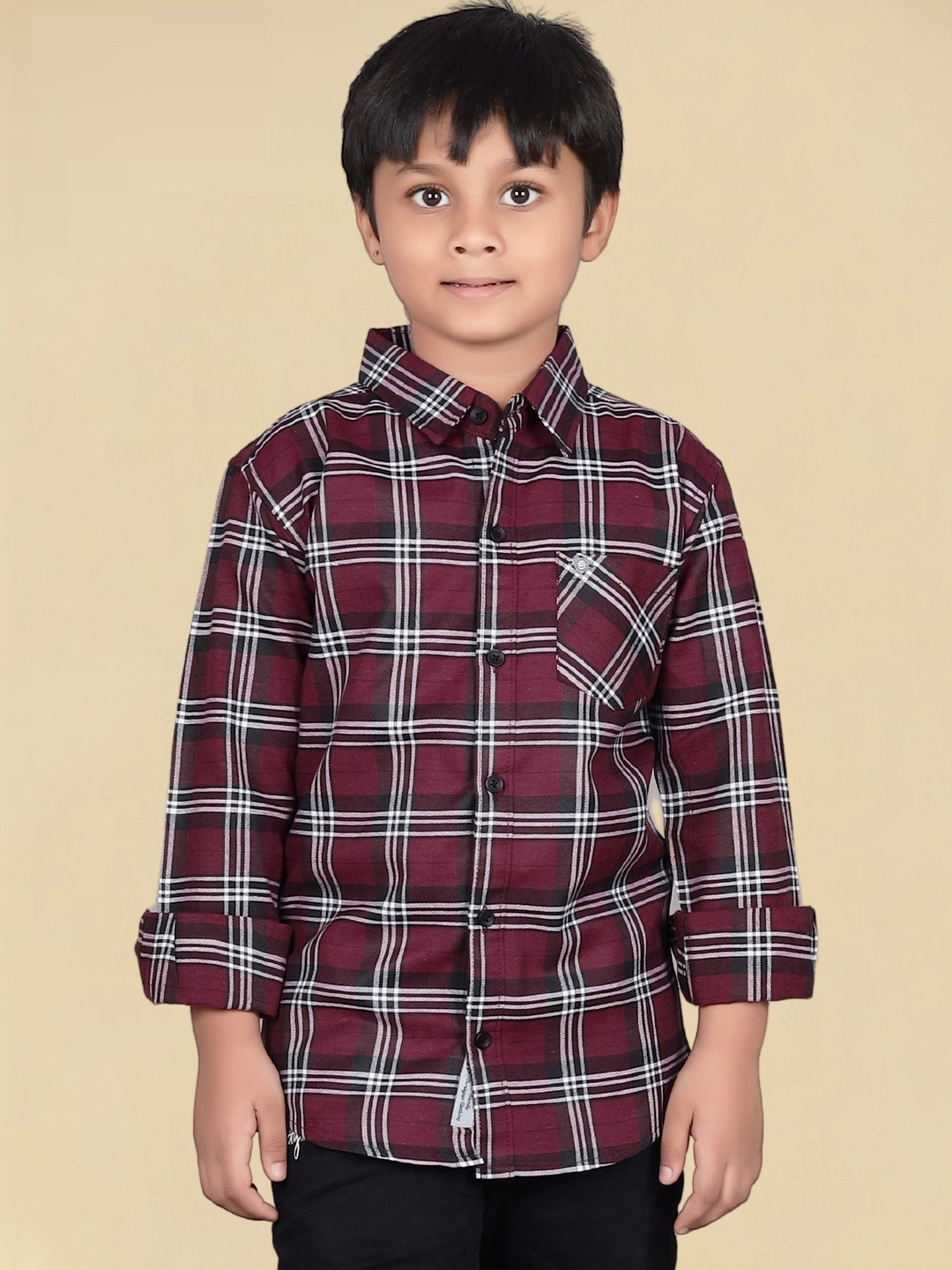 Killer Boys Tartan Checks Checked Casual Shirt