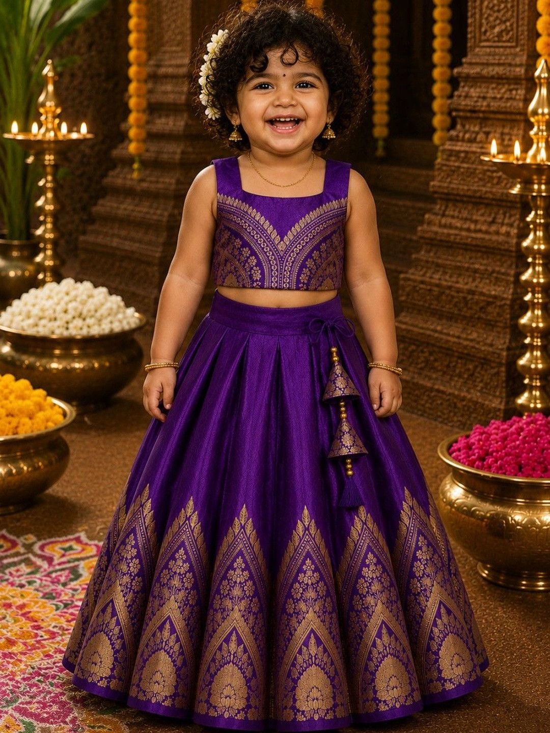 amzira Girls Ready to Wear Lehenga &