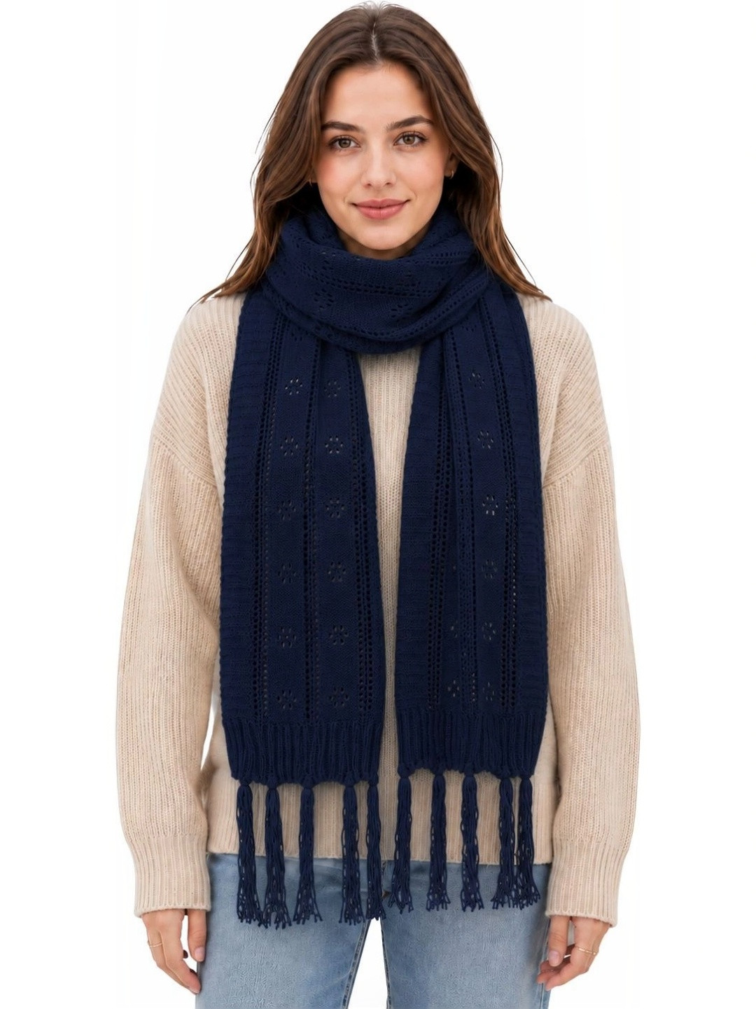 BEAUTIKA Women Merino Wool Mufflers