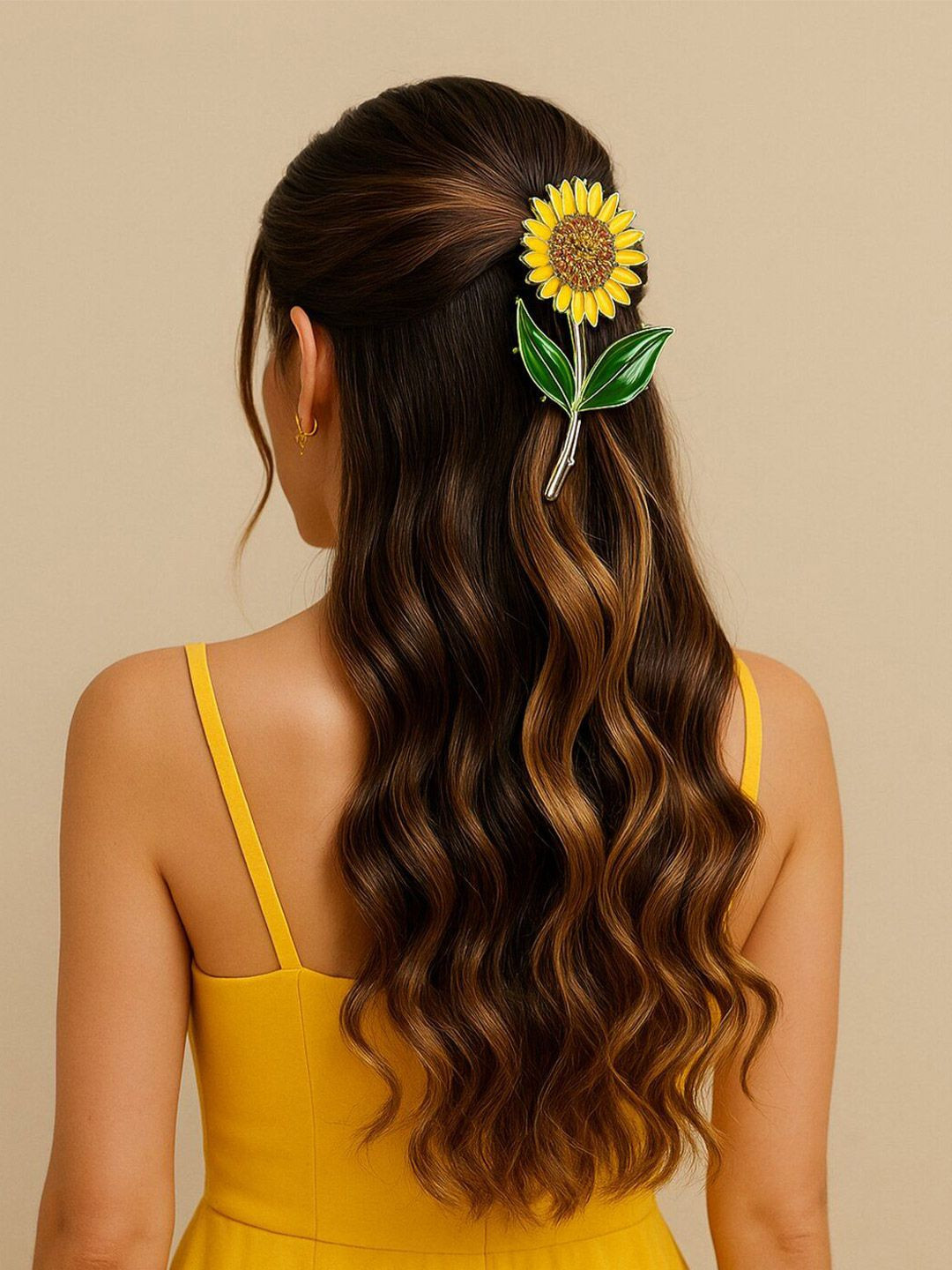 Haute Handles Women Sunflower Claw Clip