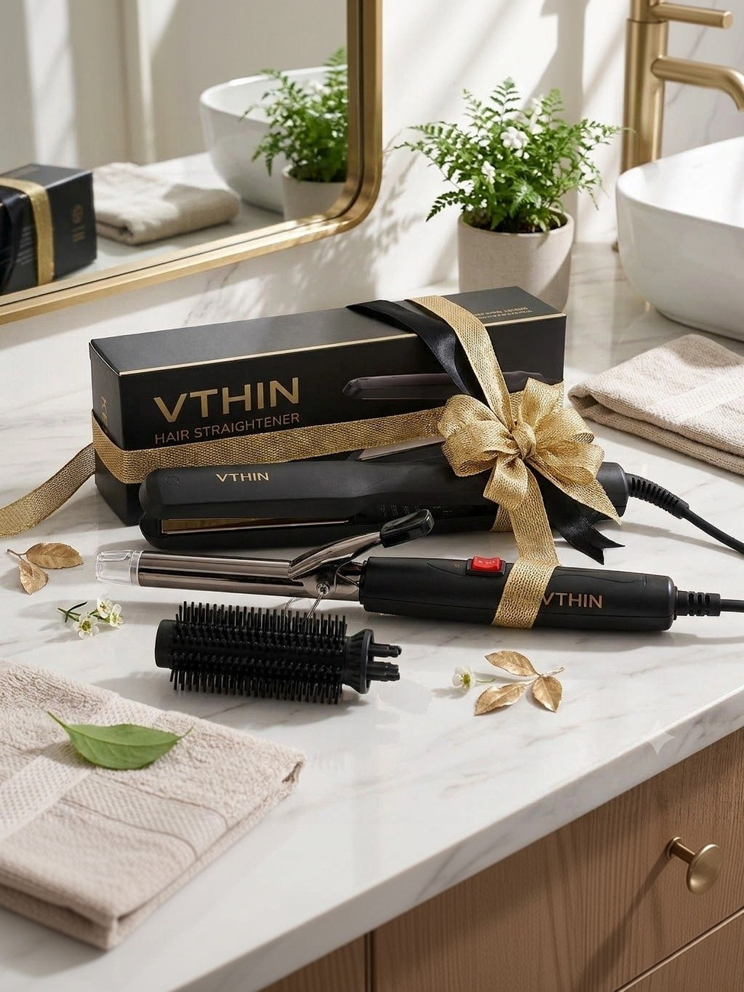 VTHIN 2 In 1 Straightener & Curling Iron