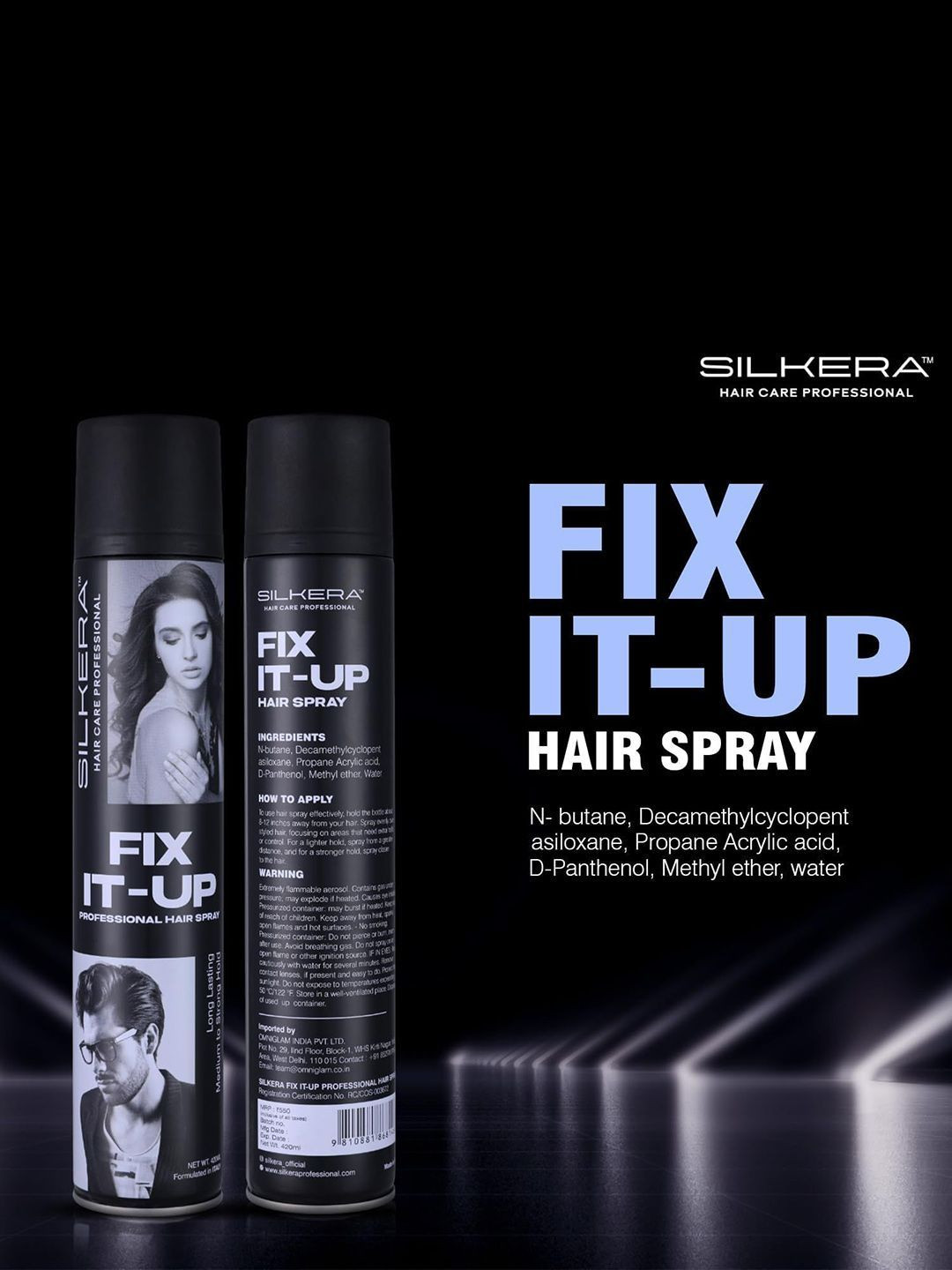 SILKERA Fix It Up Professional Hair Spray - 420 ml
