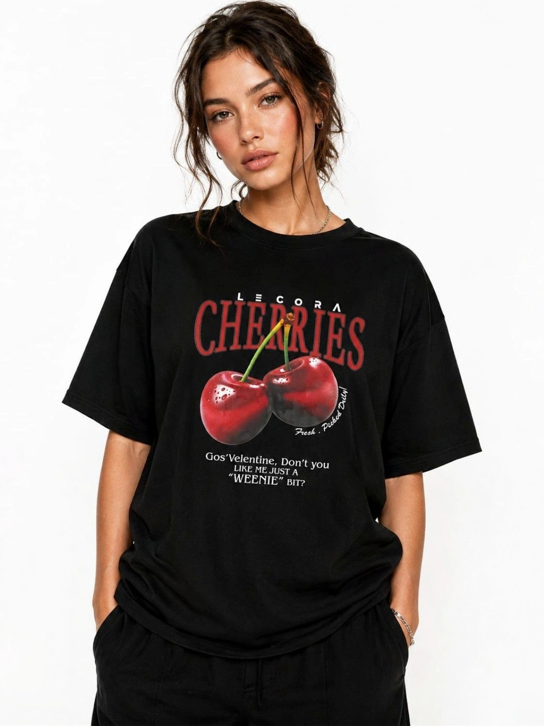 LECORA Women Printed T-shirt