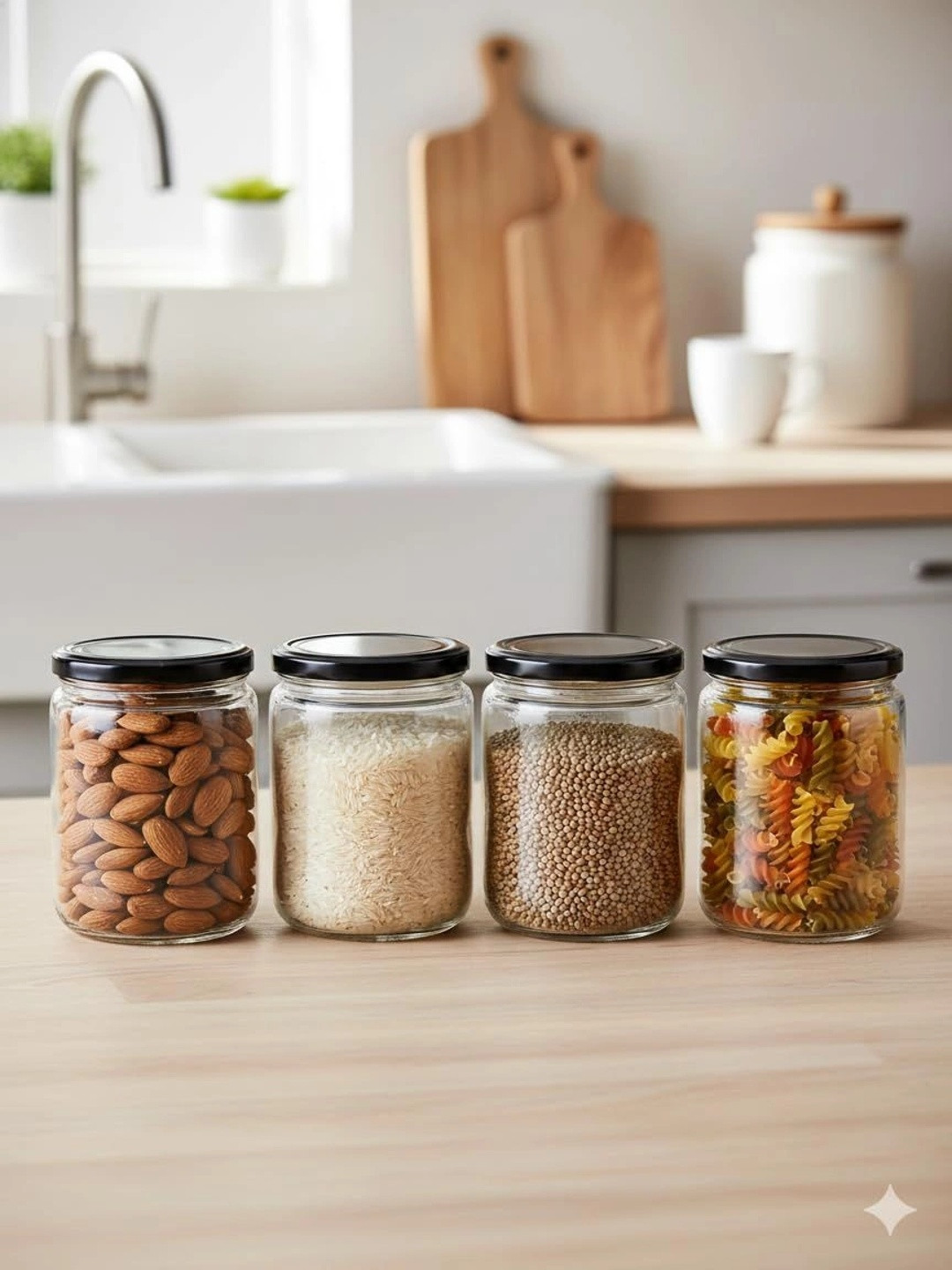 Aura Transparent 2026 Glass Air Tight Jar Container