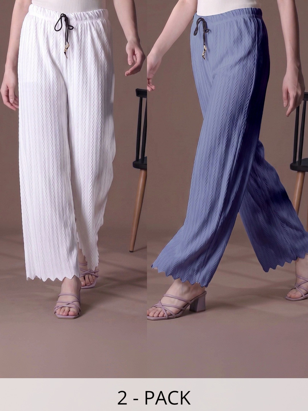 Tijarat Women 2 Knitted Palazzos