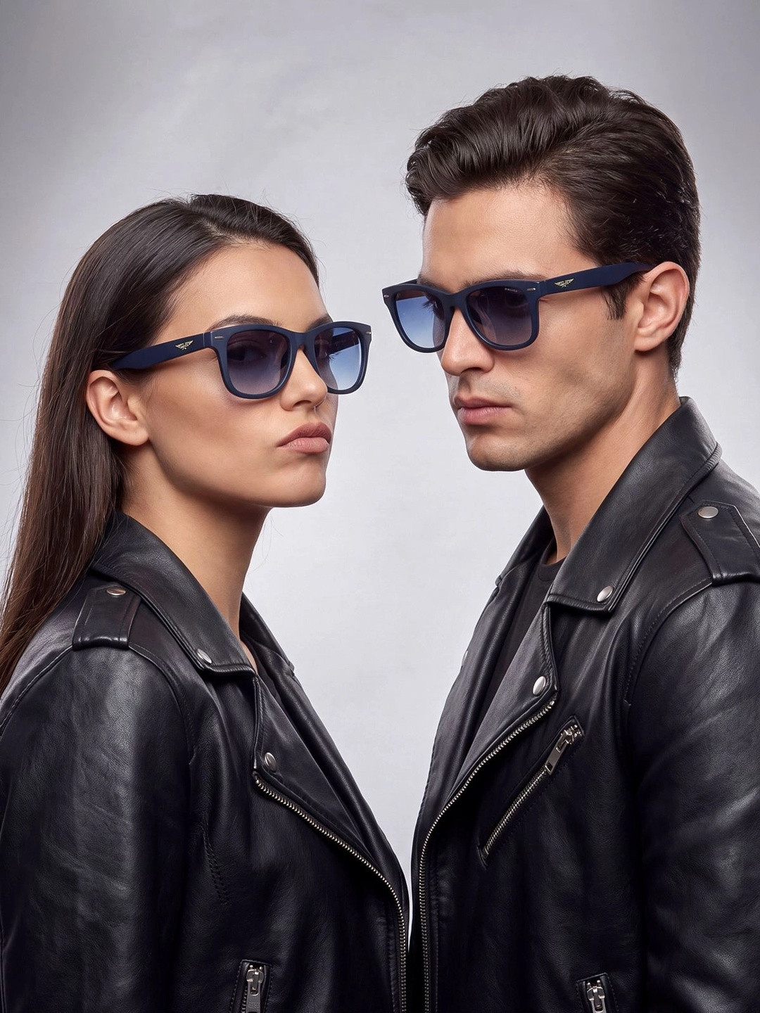 Police Unisex Wayfarer Sunglasses with UV Protected Lens SPLP61K509AGSG