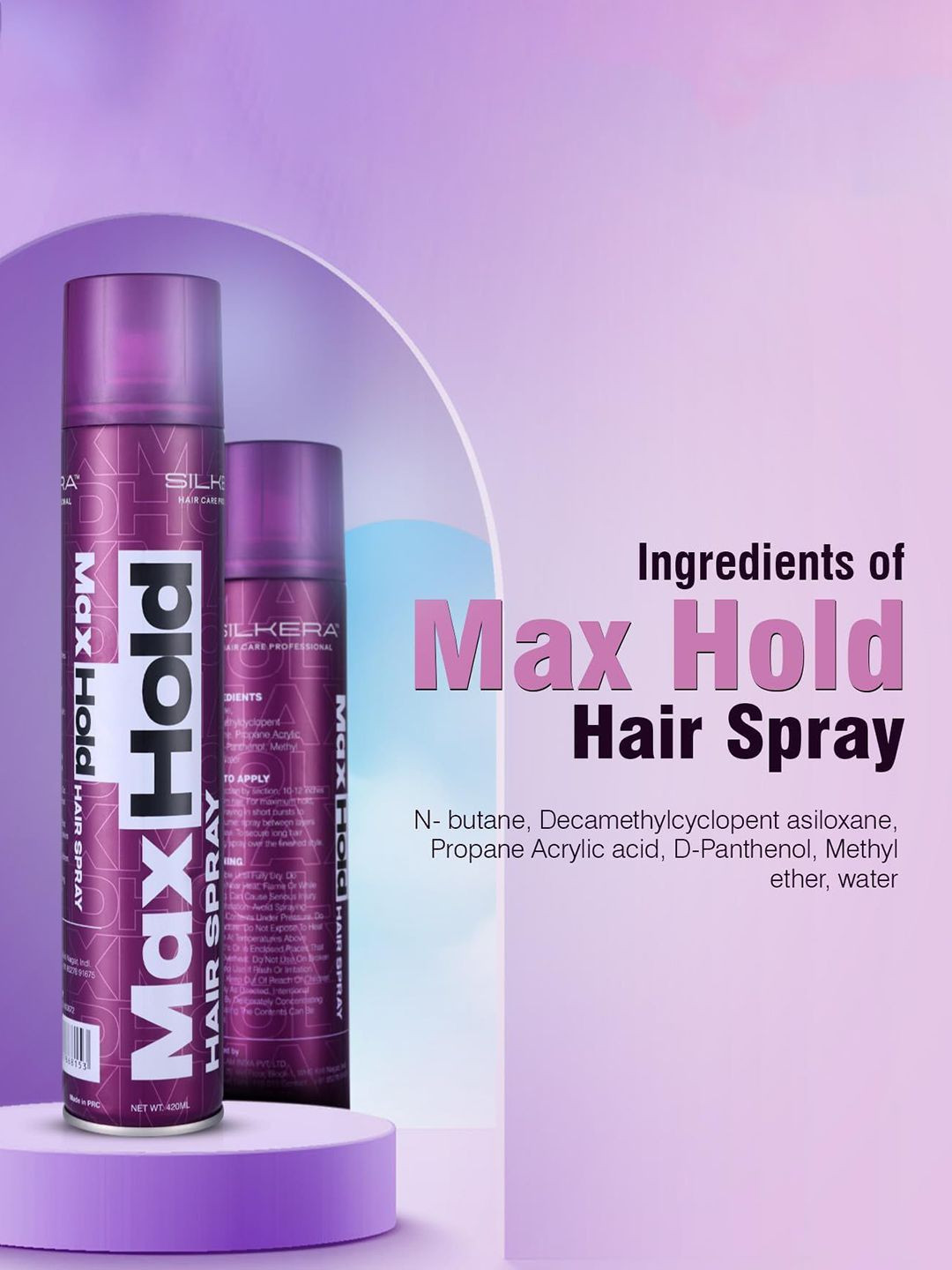 SILKERA Professional Hair Spray Max Hold- 420 ml