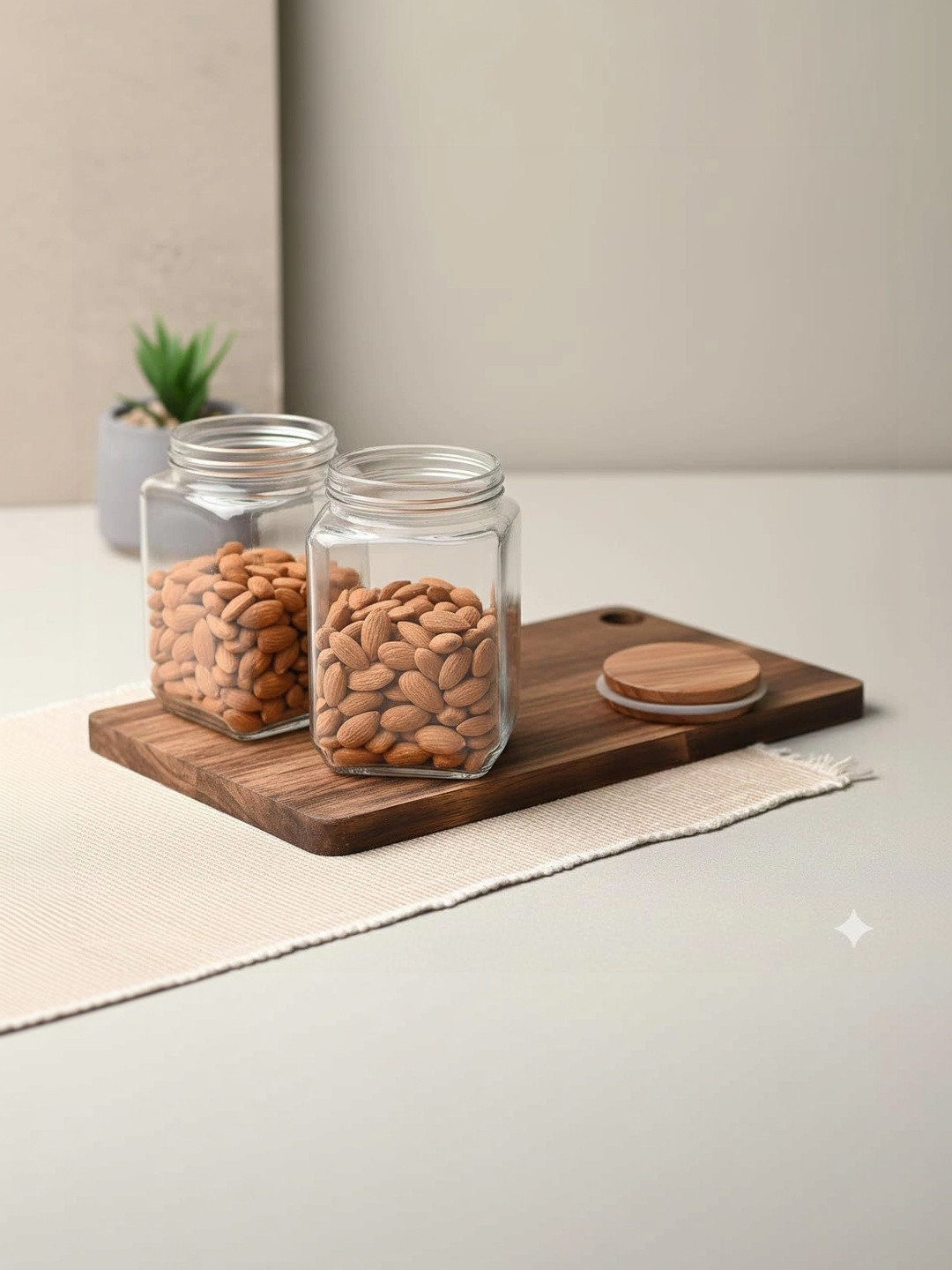 Aura Transparent 2026 Glass Dishwasher Safe Jar Container
