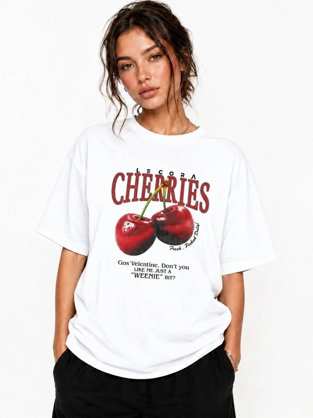 LECORA Women Printed T-shirt
