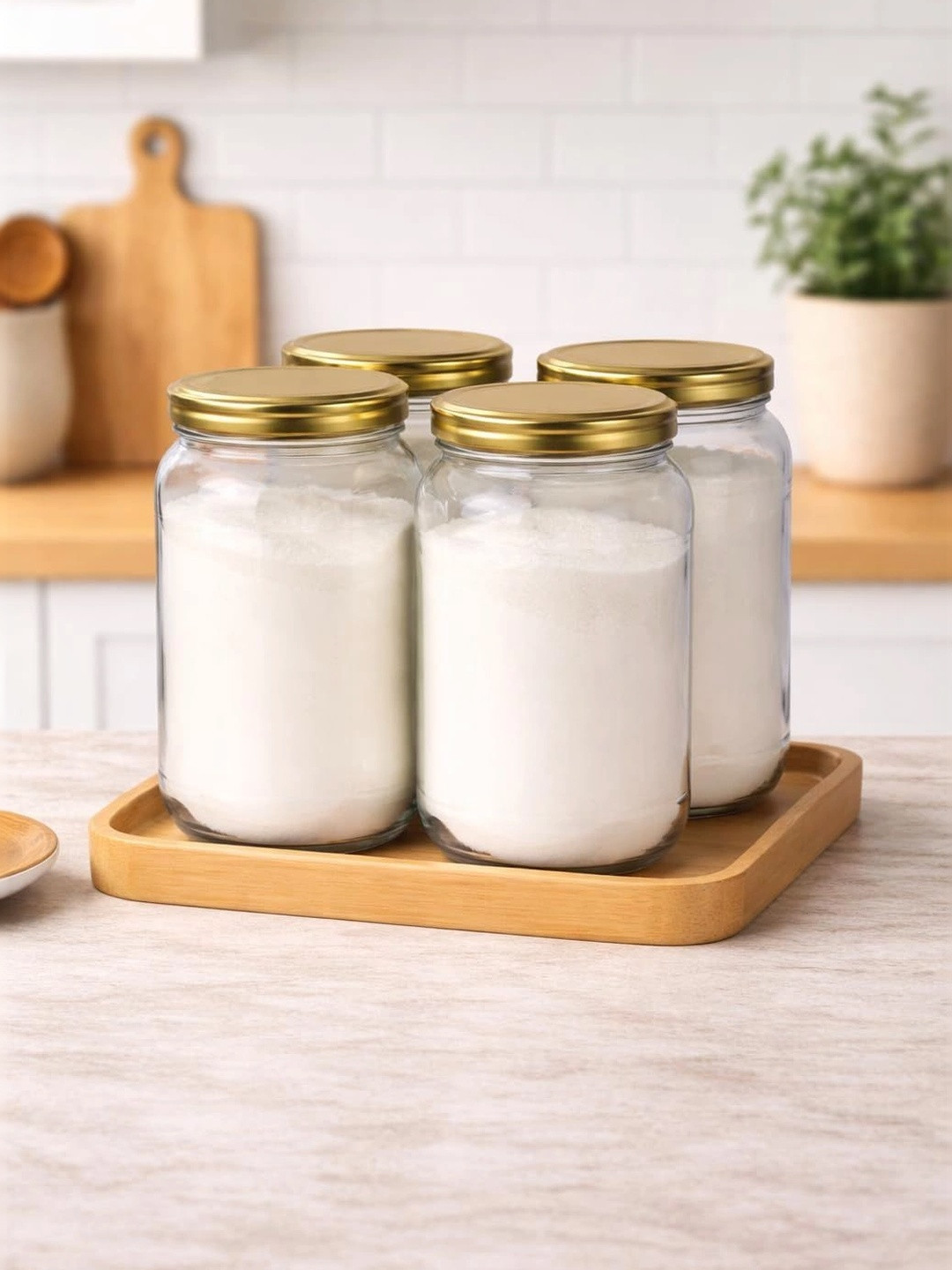 Aura Transparent 2026 Glass Dishwasher Safe Jar Container