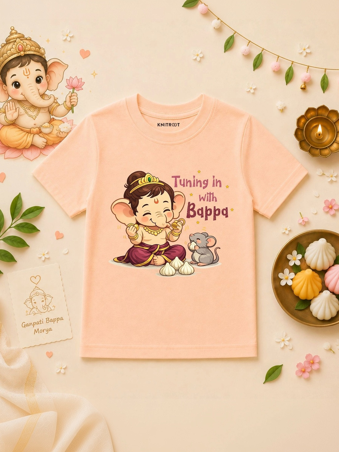 KNITROOT Kids Printed T-shirt
