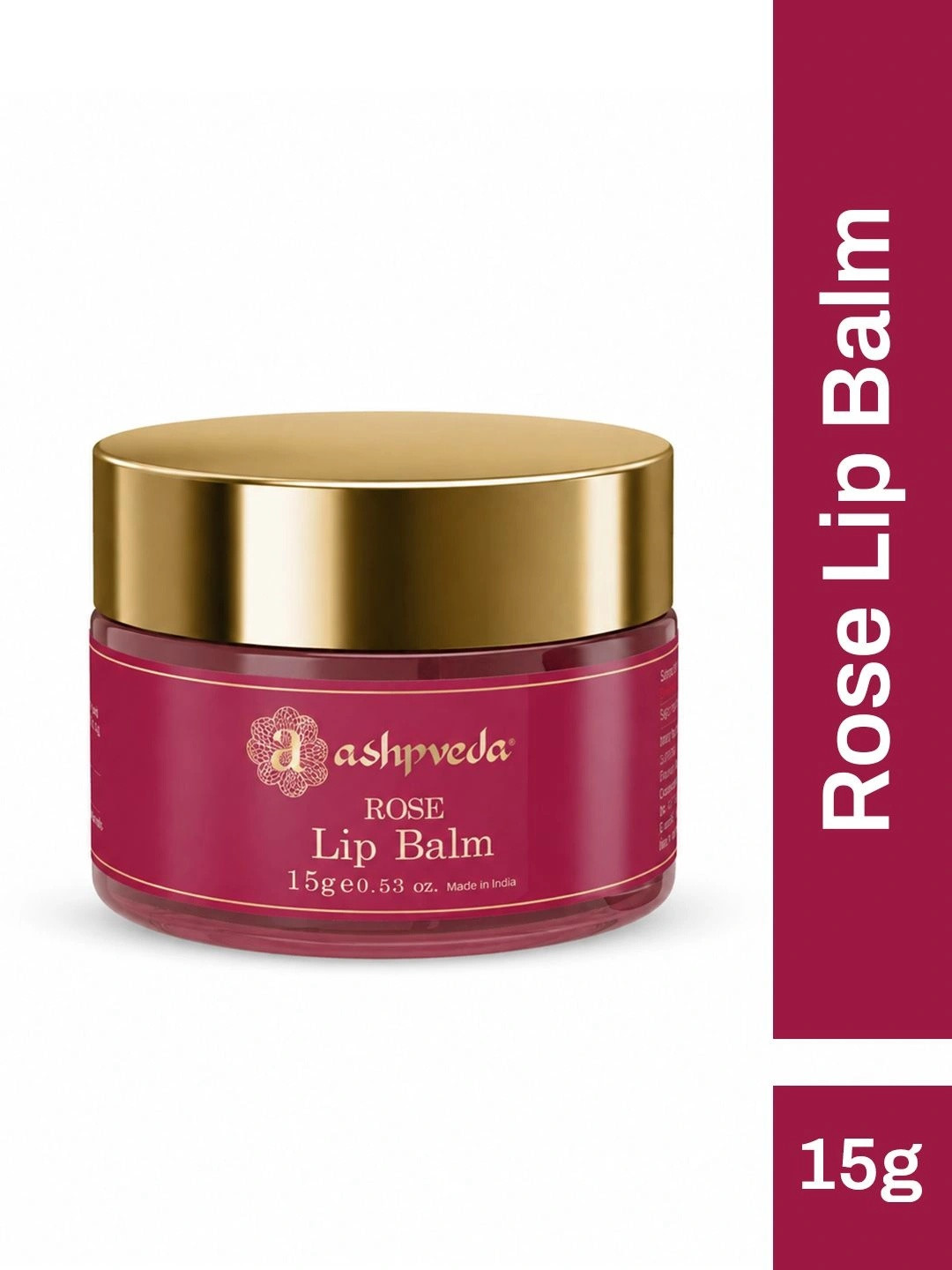 ASHPVEDA Enriching Rose Petal Lip Balm For Dry & Chapped Lips - 15g