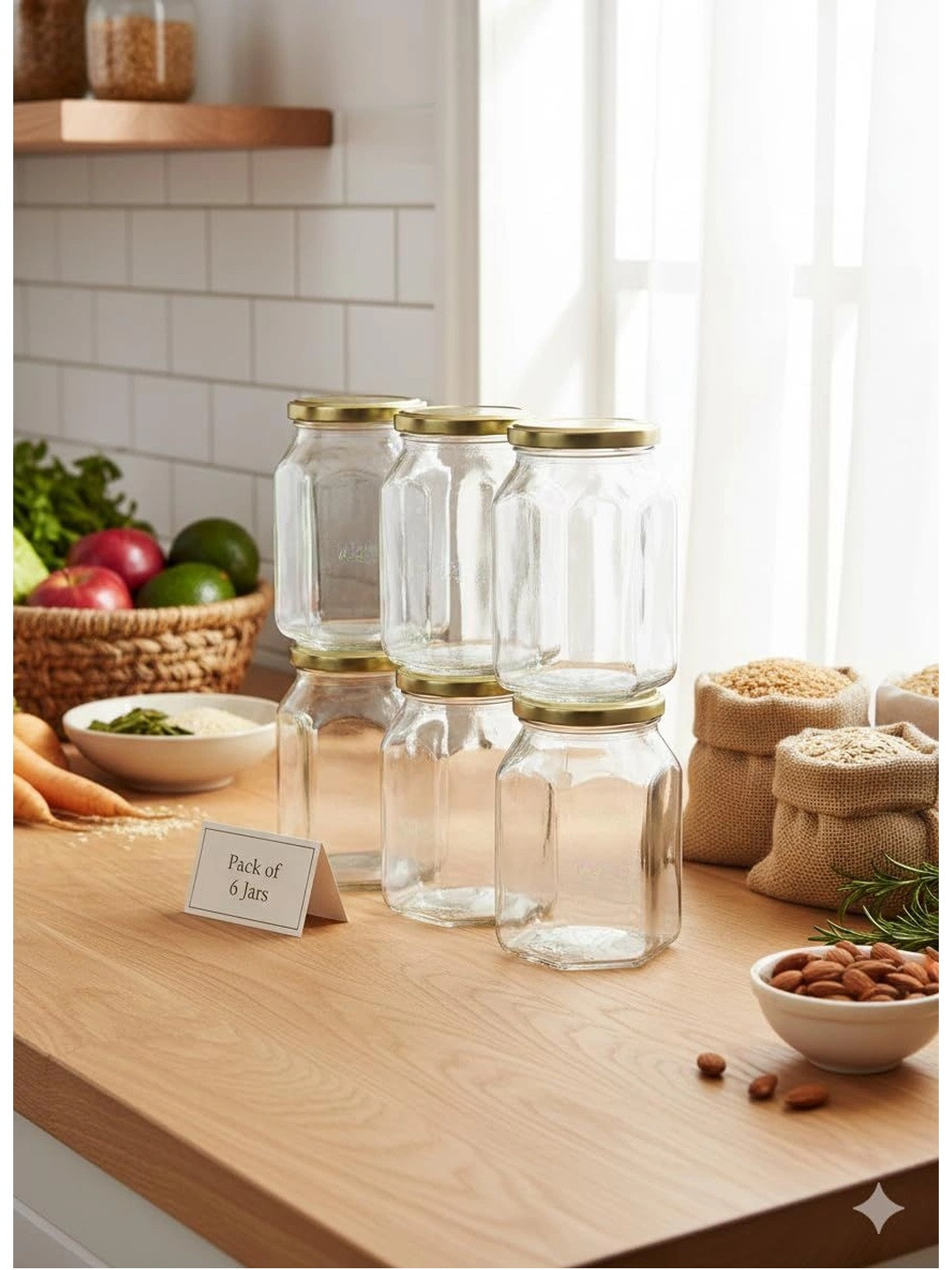 Aura Transparent 2026 Glass Dishwasher Safe Jar Container