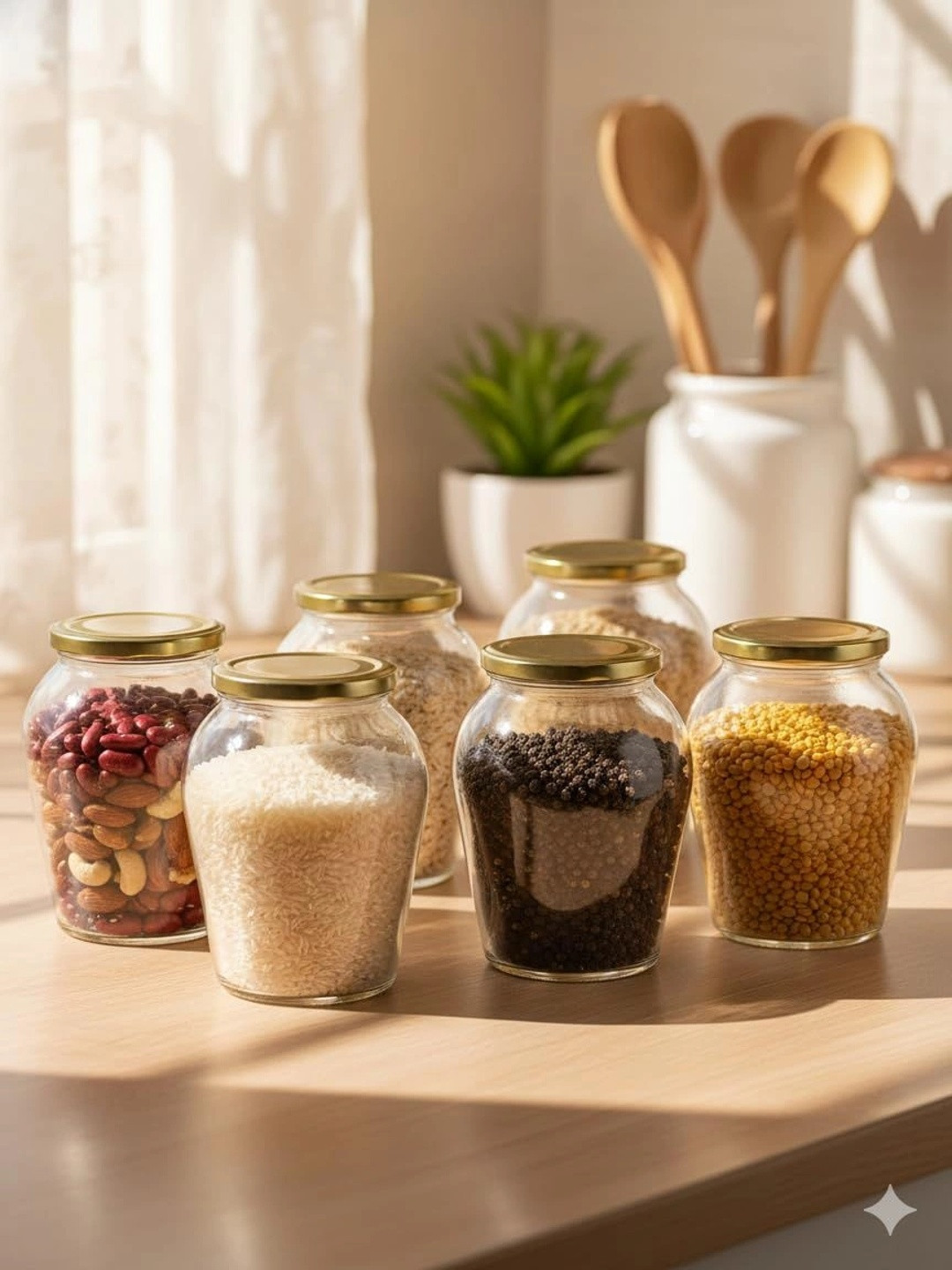 Aura Transparent 2026 Glass Dishwasher Safe Jar Container