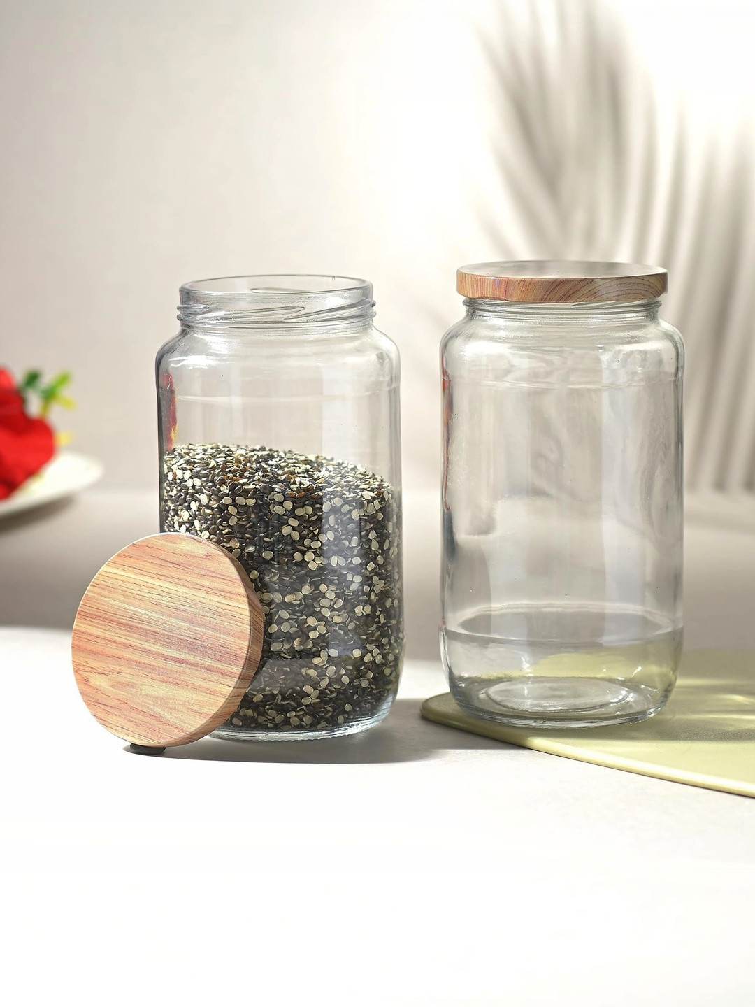 Aura Transparent 2026 Glass Dishwasher Safe Jar Container