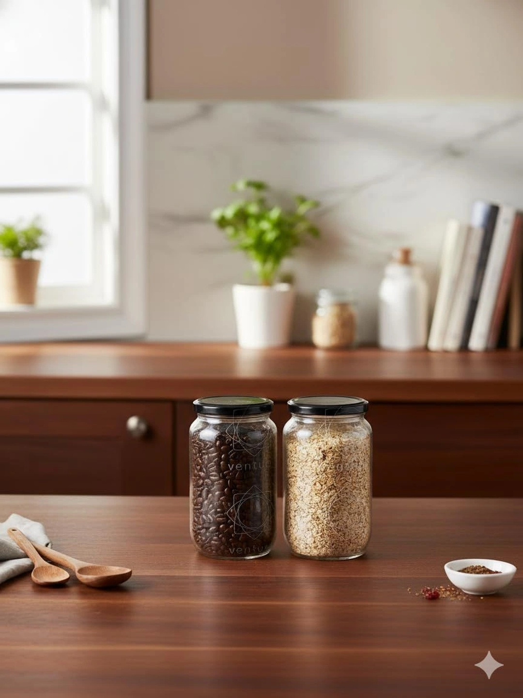 Aura Transparent 2026 Glass Dishwasher Safe Jar Container