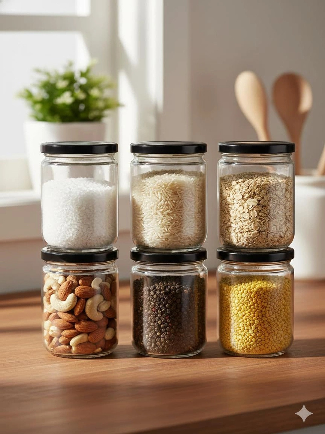 Aura Transparent 2026 Glass Dishwasher Safe Jar Container