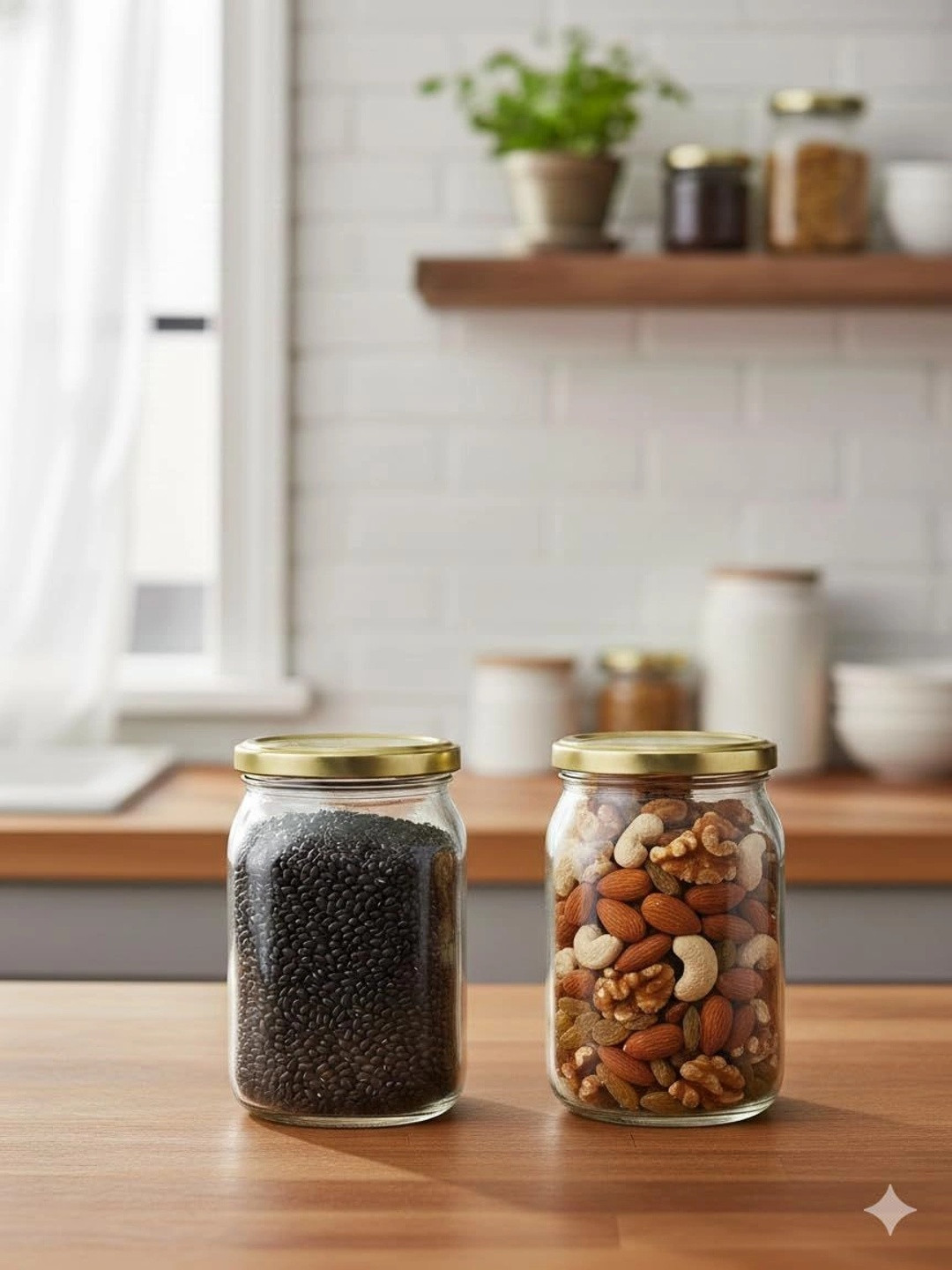 Aura Transparent 2026 Glass Dishwasher Safe Jar Container