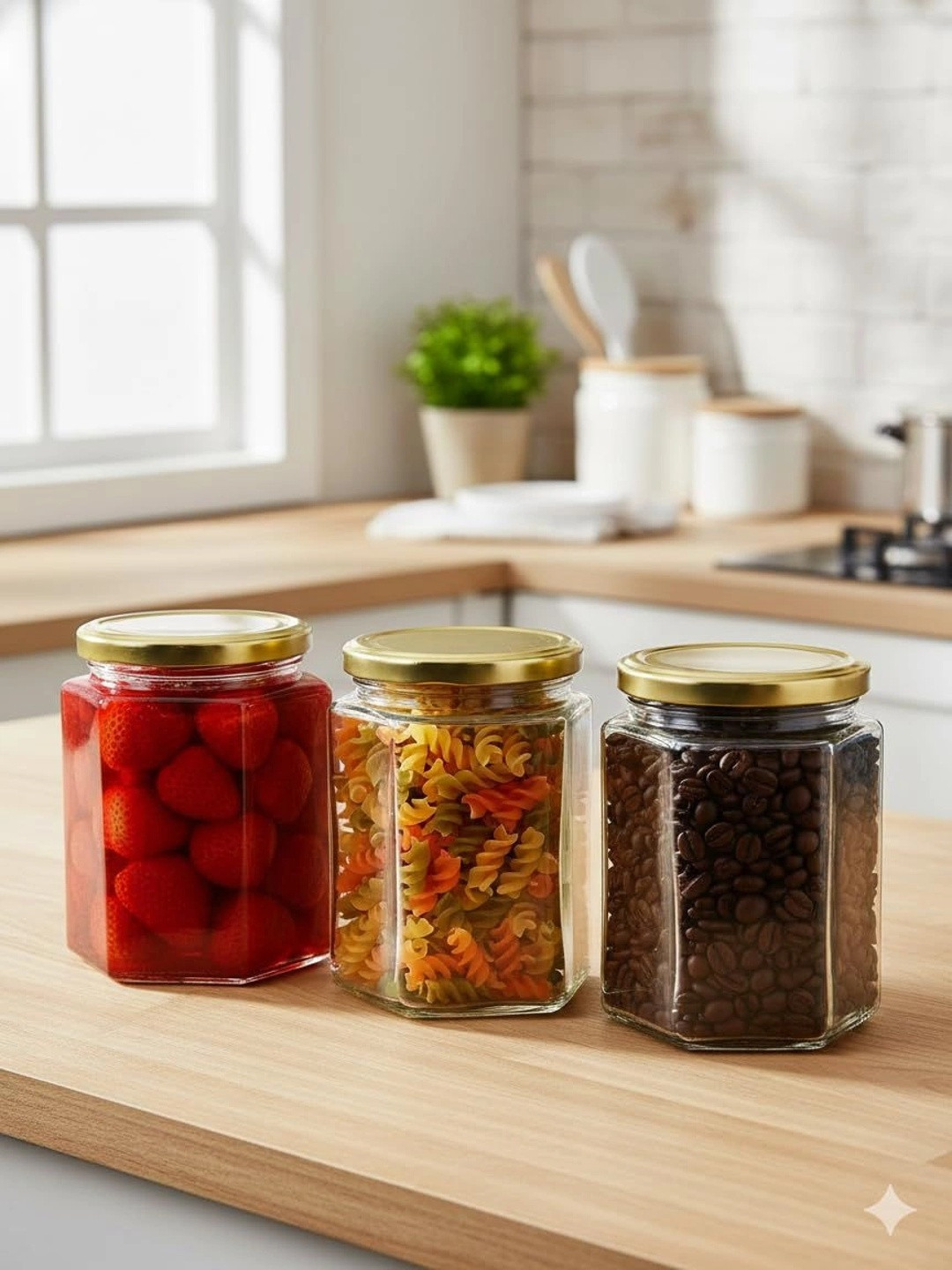 Aura Transparent 2026 Glass Dishwasher Safe Jar Container