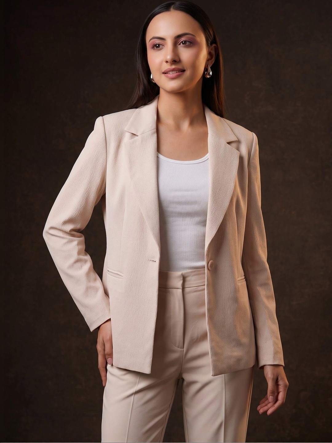 Integration Notched Lapel Single-Breasted Formal Blazers