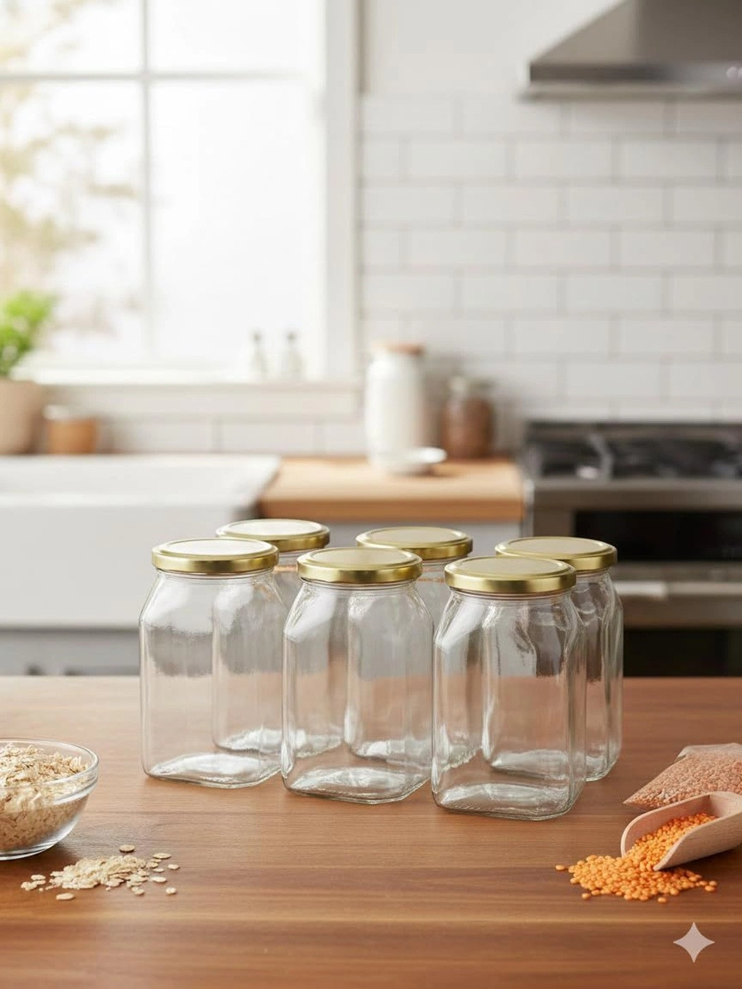 Aura Transparent 2026 Glass Air Tight Jar Container