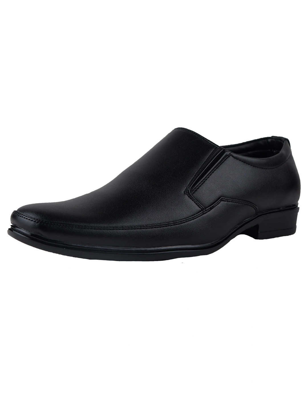 HikBi Men Leather Formal Slip-On Shoes