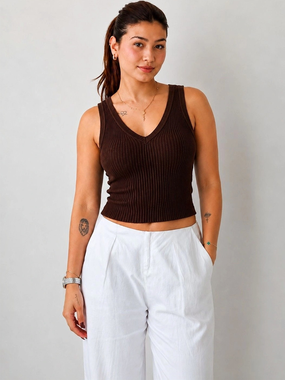 GLOWBERRY Cotton Crop Top