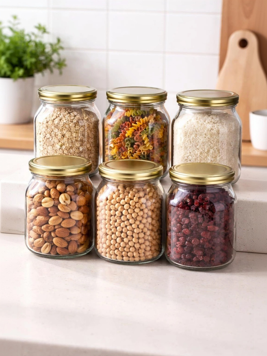 Aura Transparent 2026 Glass Dishwasher Safe Jar Container