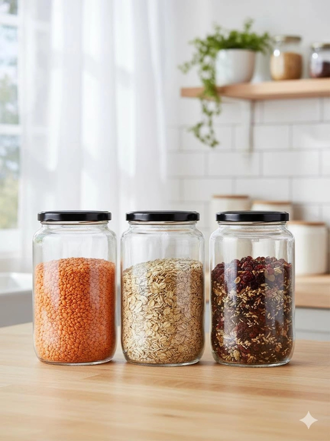 Aura Transparent 2026 Glass Dishwasher Safe Jar Container