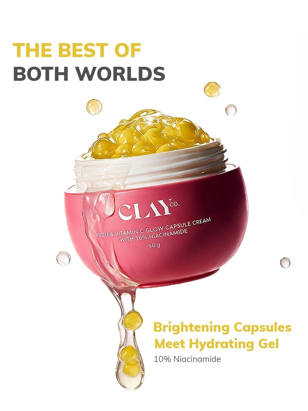 CLAYco. Yuzu & Vitamin C Glow Capsule Boba Cream- 50 g