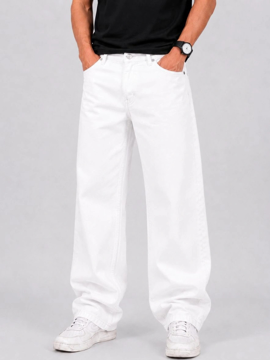 MQ Denim Men Straight Fit Mid-Rise Jeans